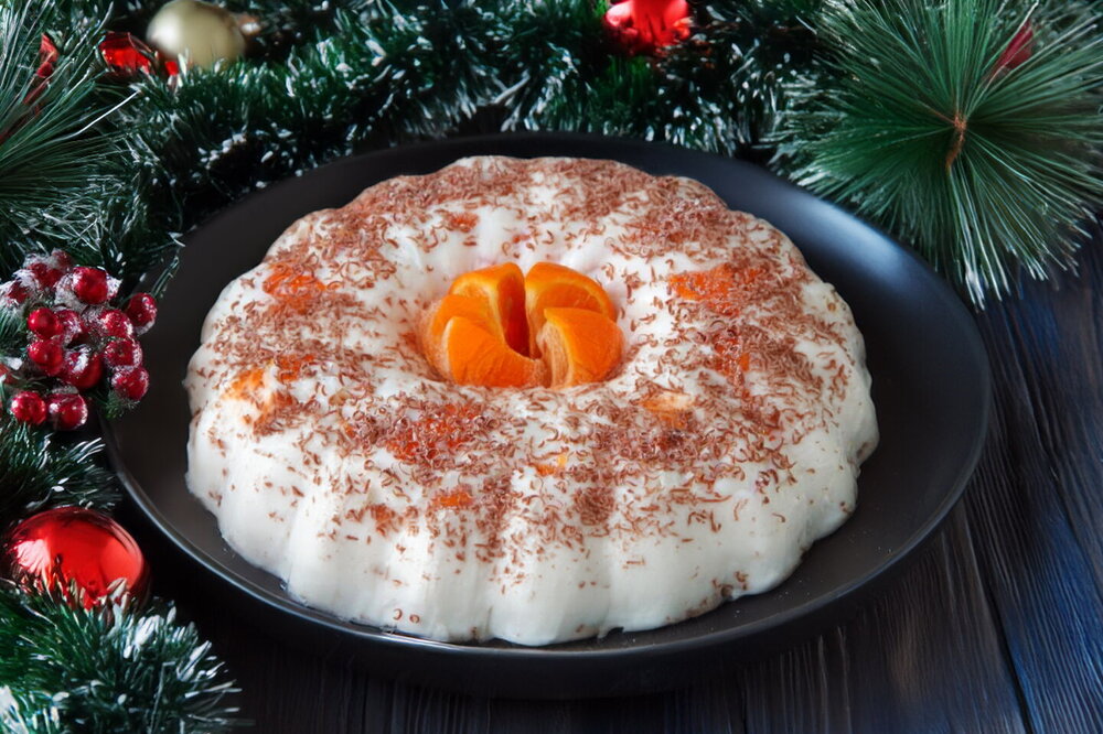 No-Bake Mandarin Cottage Cheese Mousse