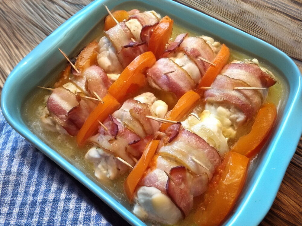 Chicken Rolls with Tomato and Feta