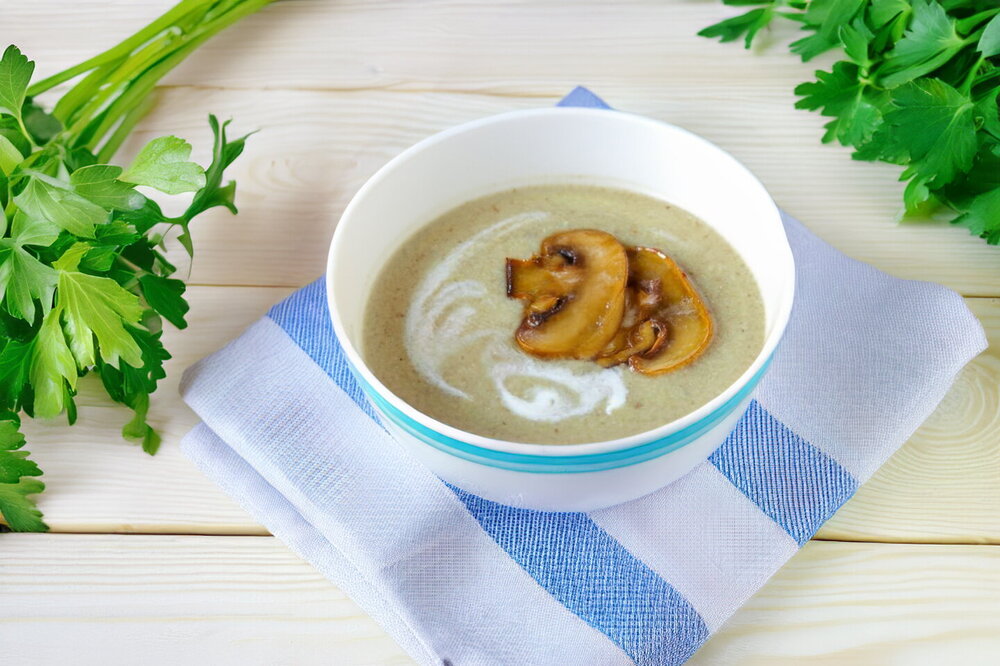 Creamy Mushroom Soup with Sour Cream