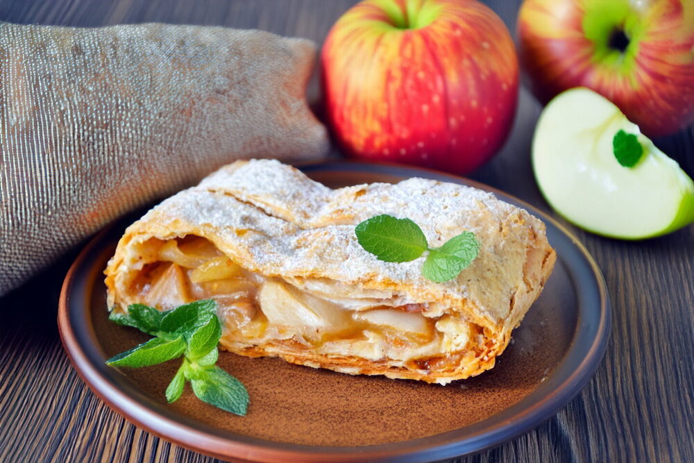 Puff Pastry Apple Strudel