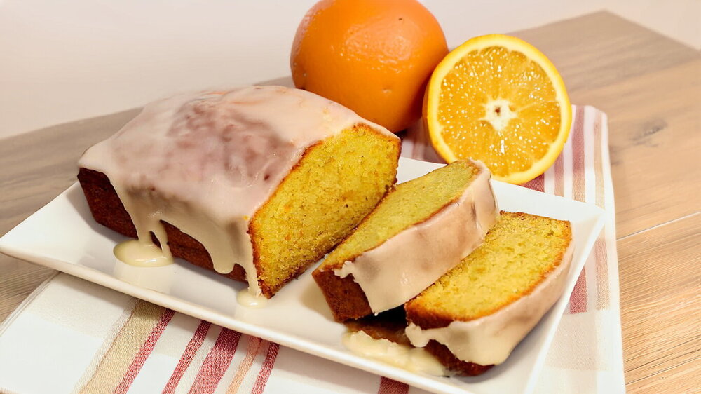 Glazed Orange Loaf Cake