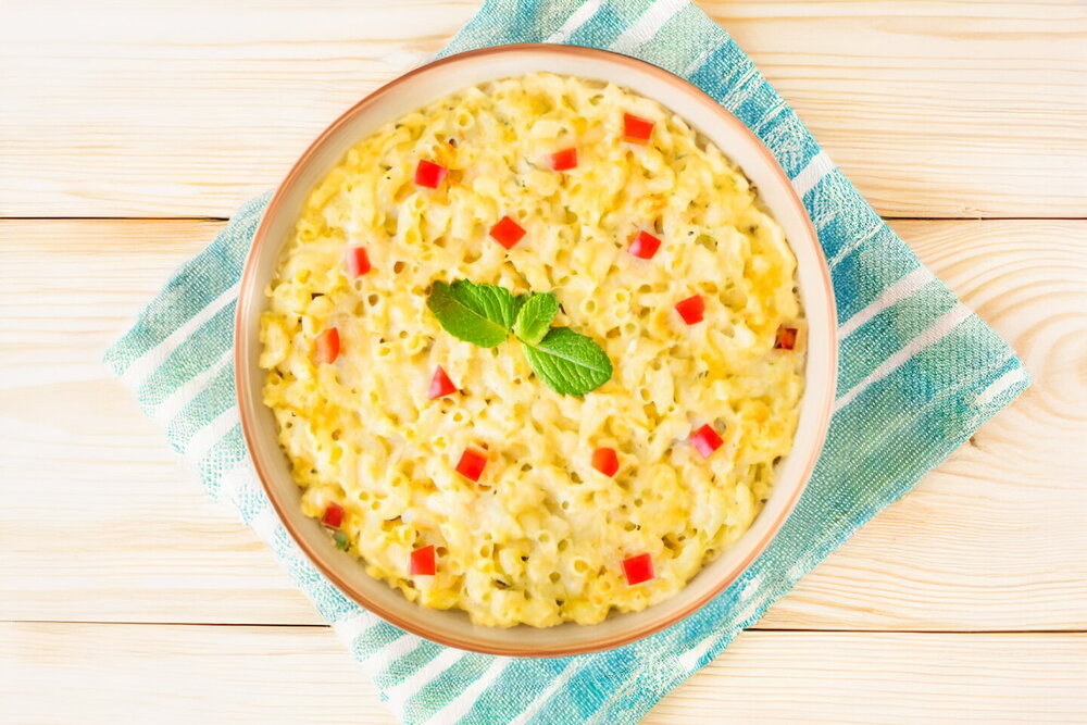 Baked Macaroni with Cheese Sauce