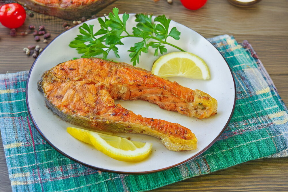 Pan-Seared Salmon or Trout Steak