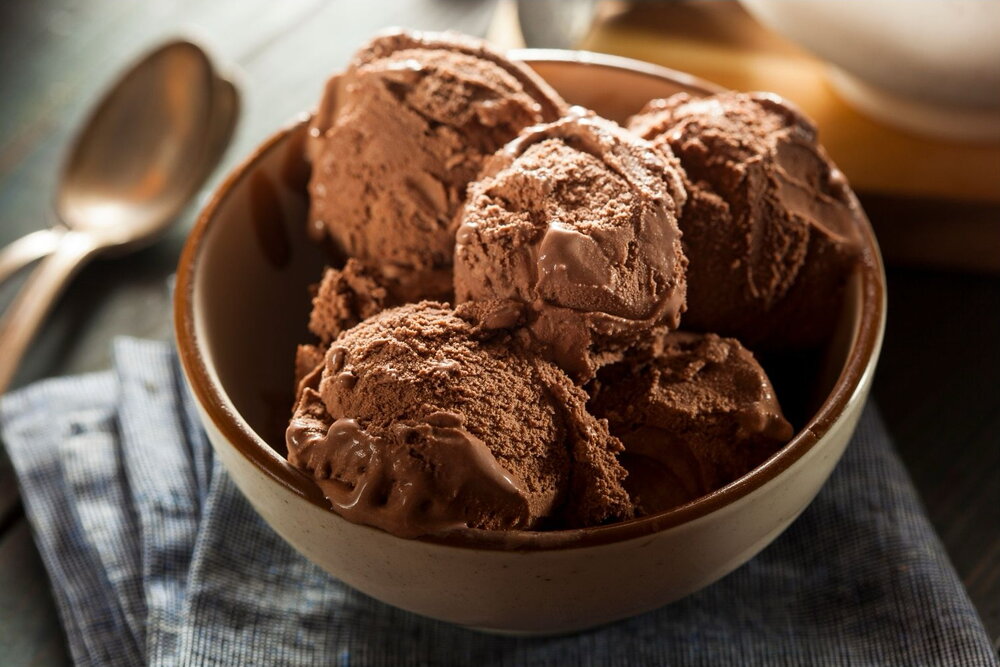 Very rich chocolate ice cream