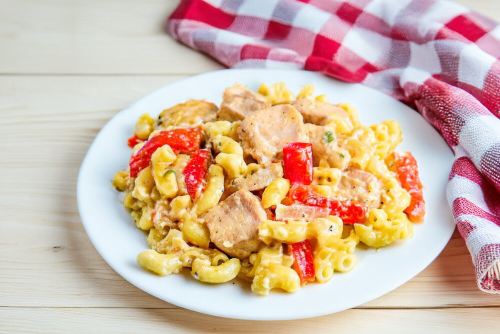Pasta with Chicken and Cheese