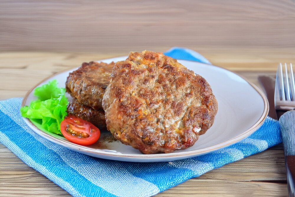 Cheese and Bacon Meat Patties