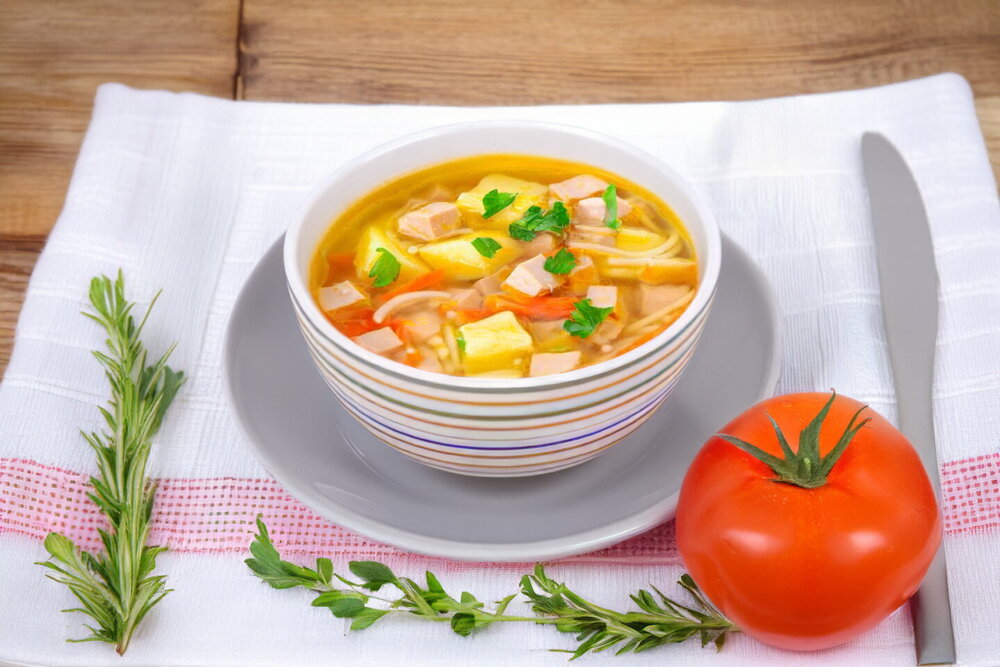 Classic Sausage and Vermicelli Soup