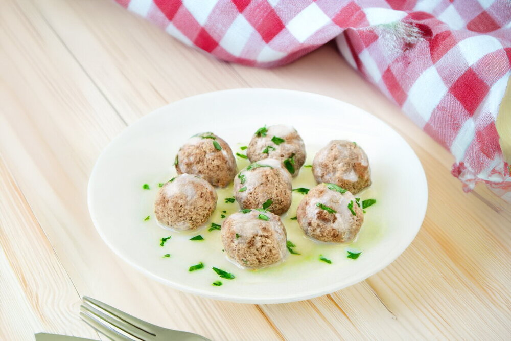 Tender Poached Beef Dumplings