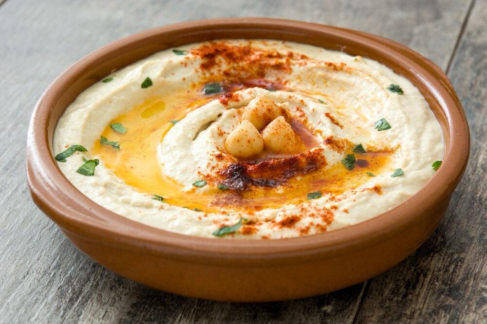 Silky Smooth Hummus with Spiced Garlic Butter Topping