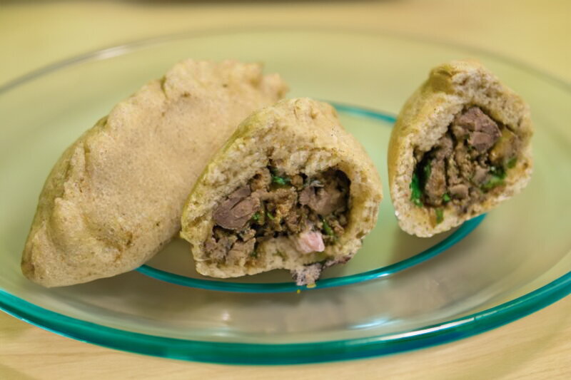 Wheat and Rye Hand Pies with Chicken Liver and Herbs