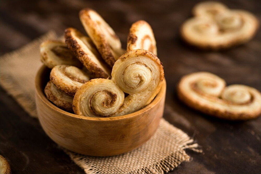 Sun-dried tomato & Rosemary Puff Pastry Palmiers