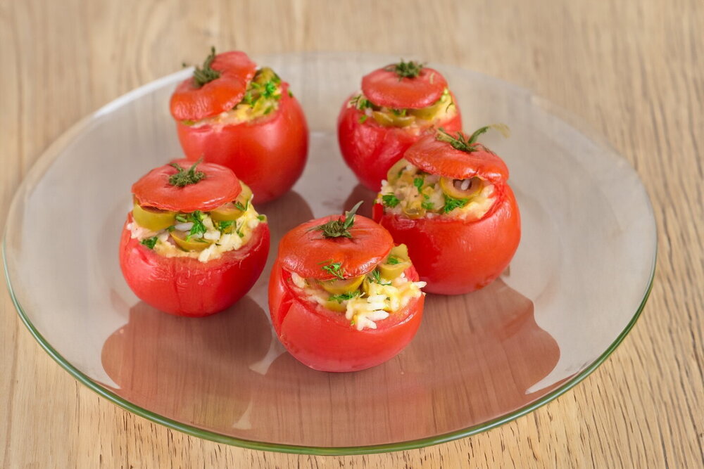 Foil-Baked Stuffed Tomatoes