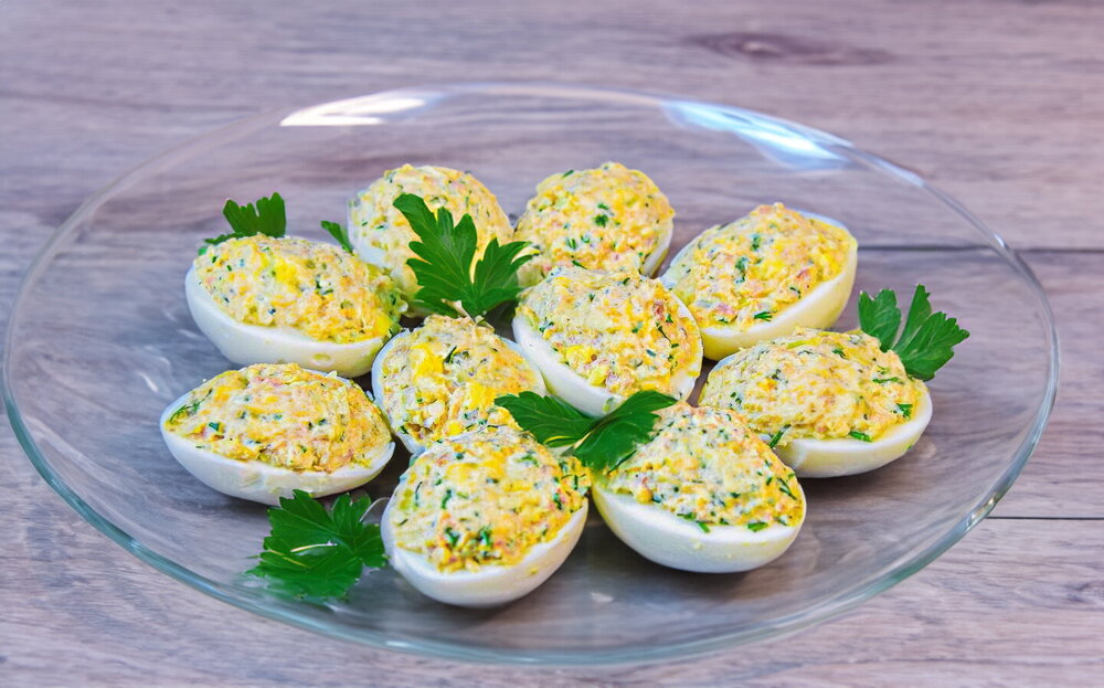 Stuffed Eggs with Canned Fish