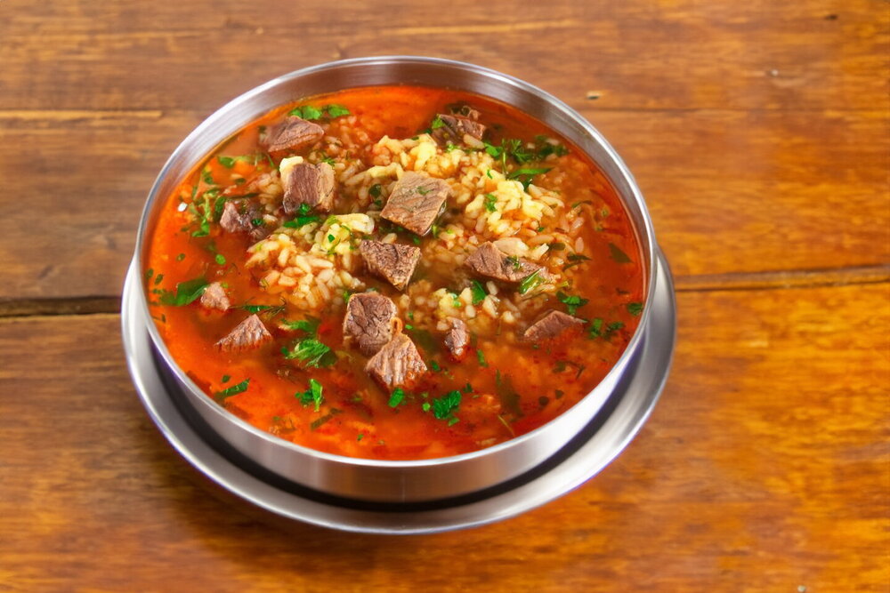 Kharcho Soup with Tomato Paste