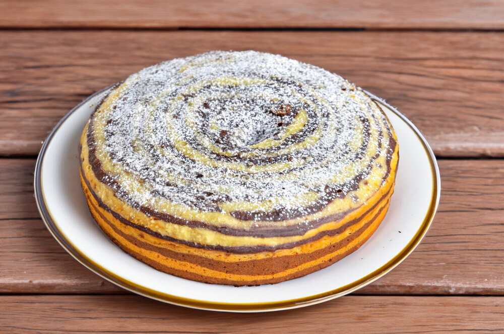 Multicooker Zebra Cake