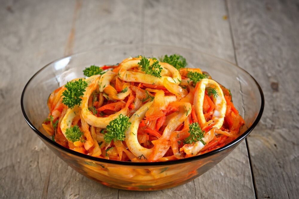 Braised Squid with Cabbage