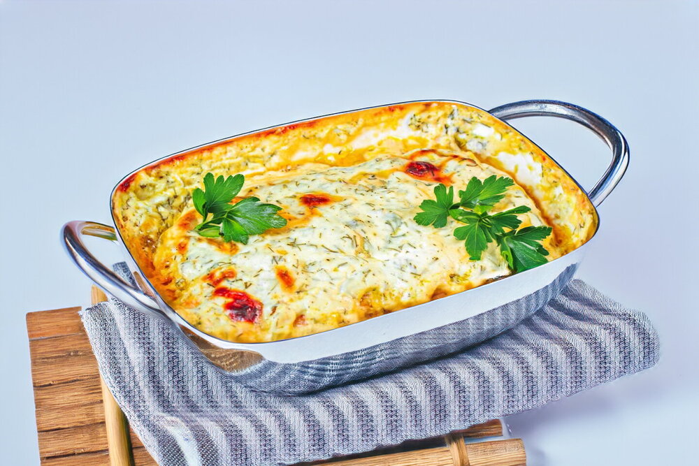 Baked Pork with Sour Cream and Cheese