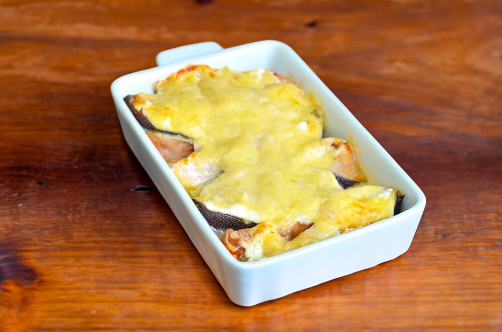Baked Pink Salmon with Cheese
