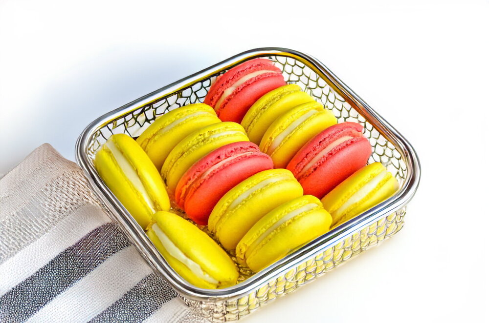 French Macarons with White Chocolate Ganache