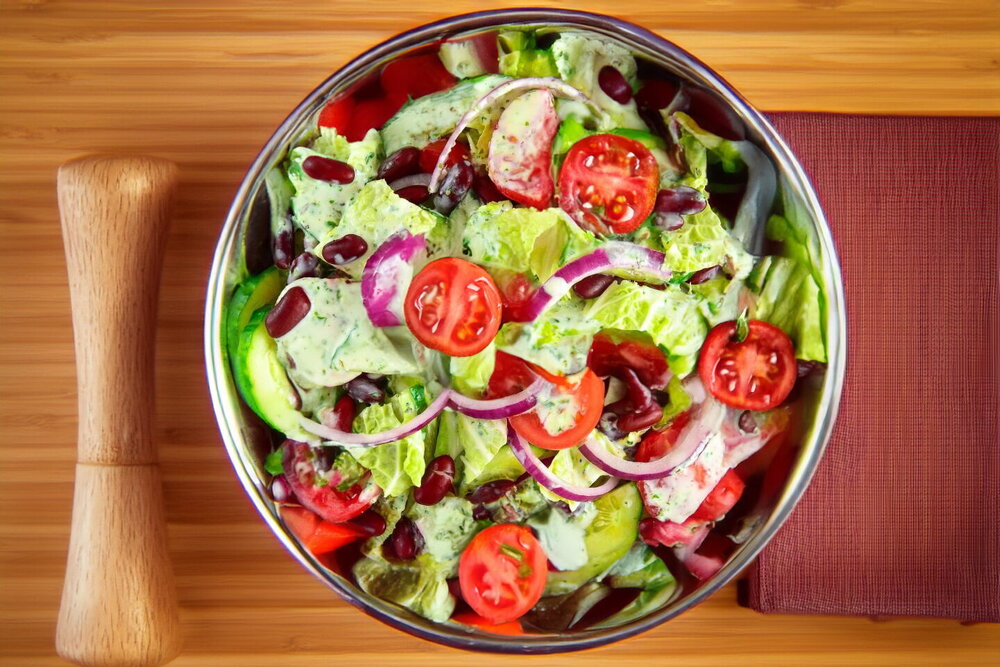 Bean and Napa Cabbage Salad