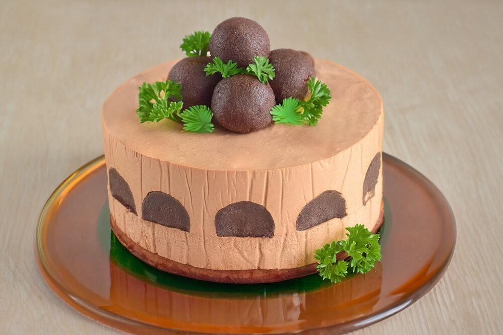 Chocolate Cookie Truffle Mousse Cake