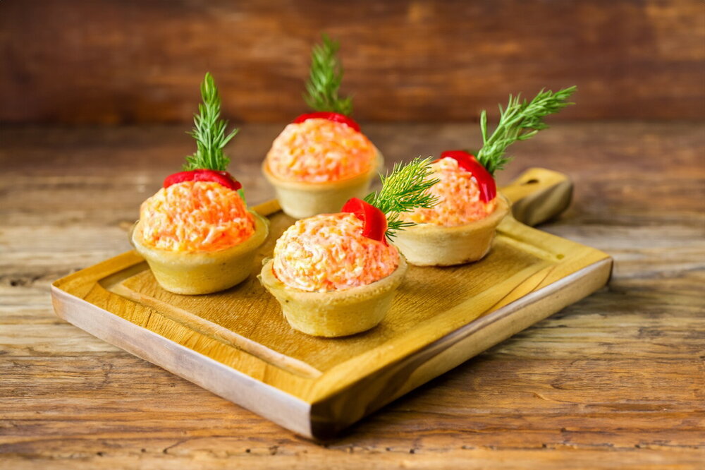 Carrot and Cheese Tartlets