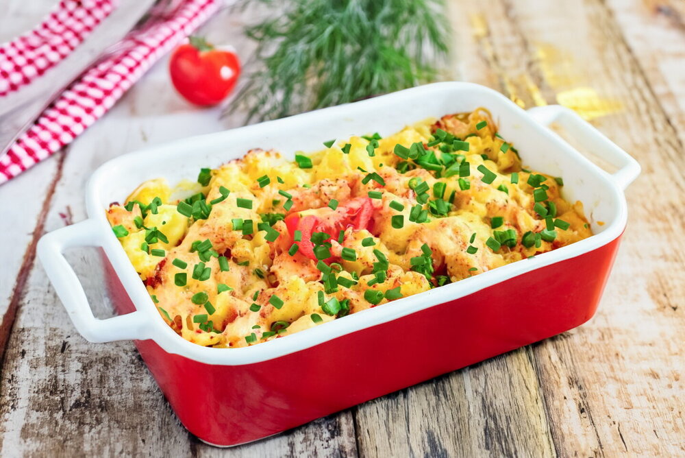 Baked Pasta with Chicken and Cheese