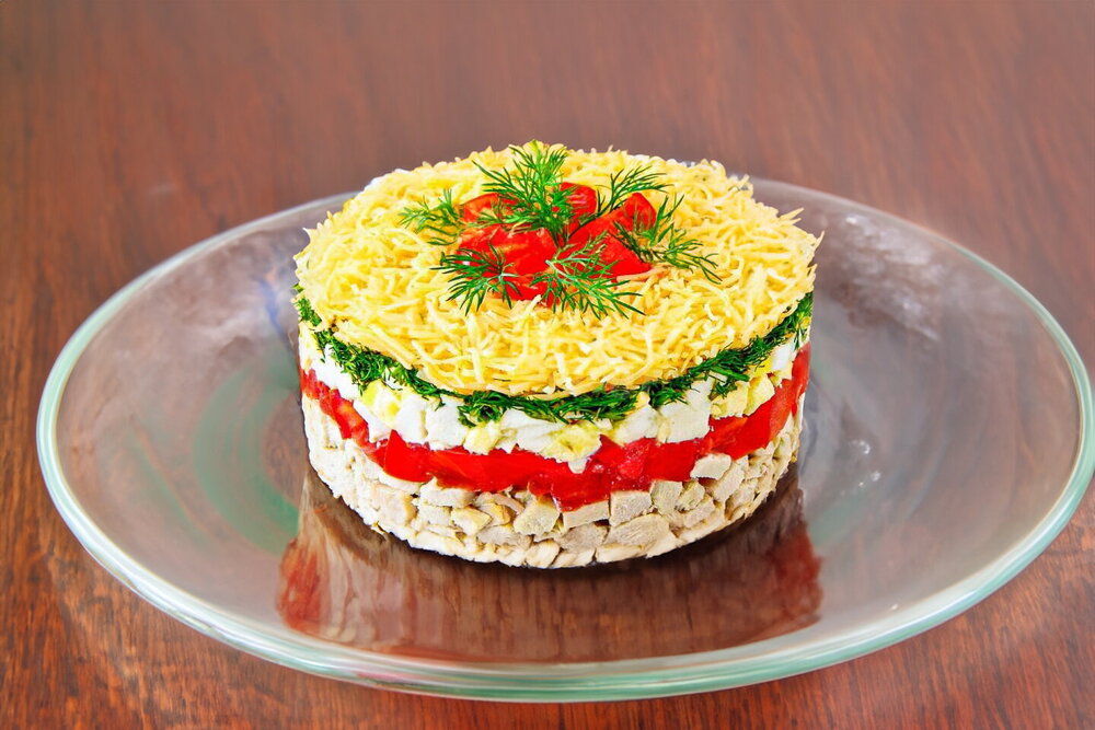 Chicken Breast, Egg and Cheese Salad
