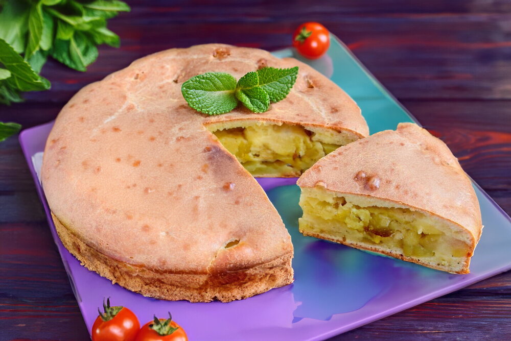 Savory Potato Batter Pie