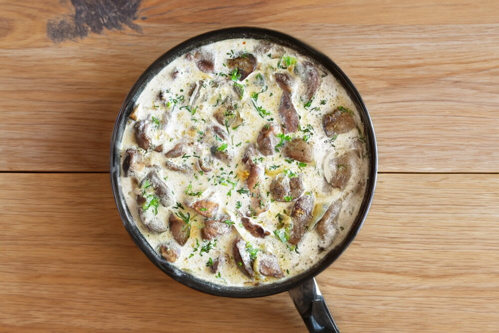 Chicken Liver in Cream Sauce
