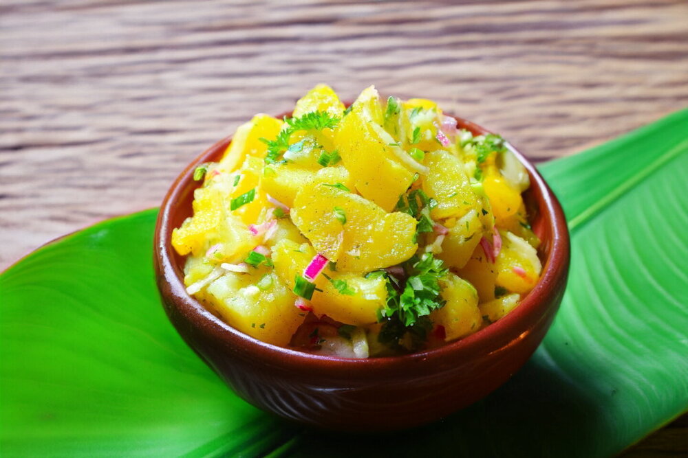 Boiled Potato Salad with Marinated Onion