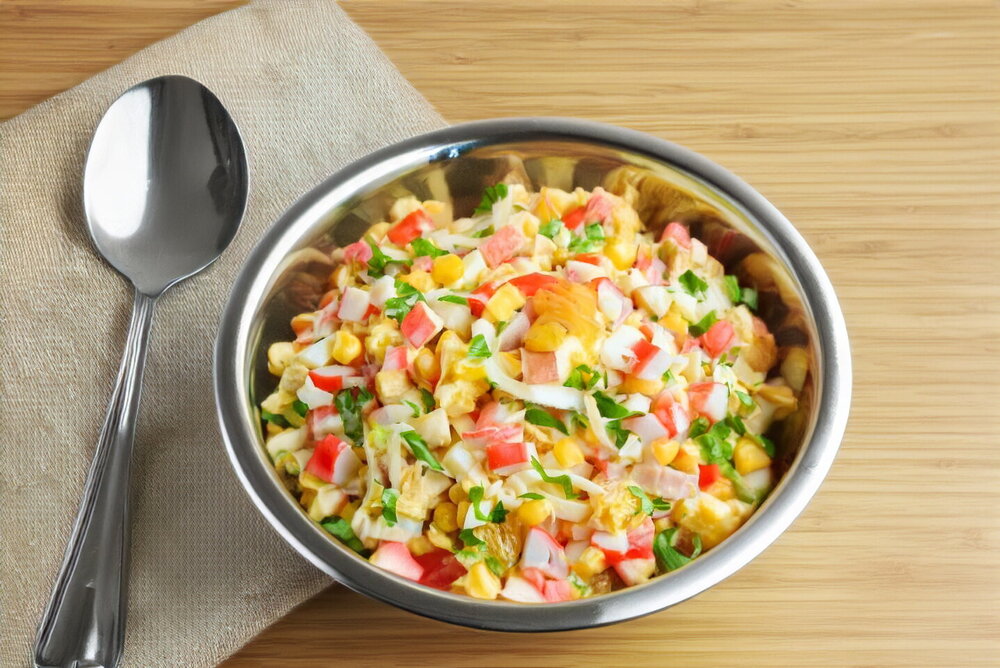 Crab Stick and Orange Salad