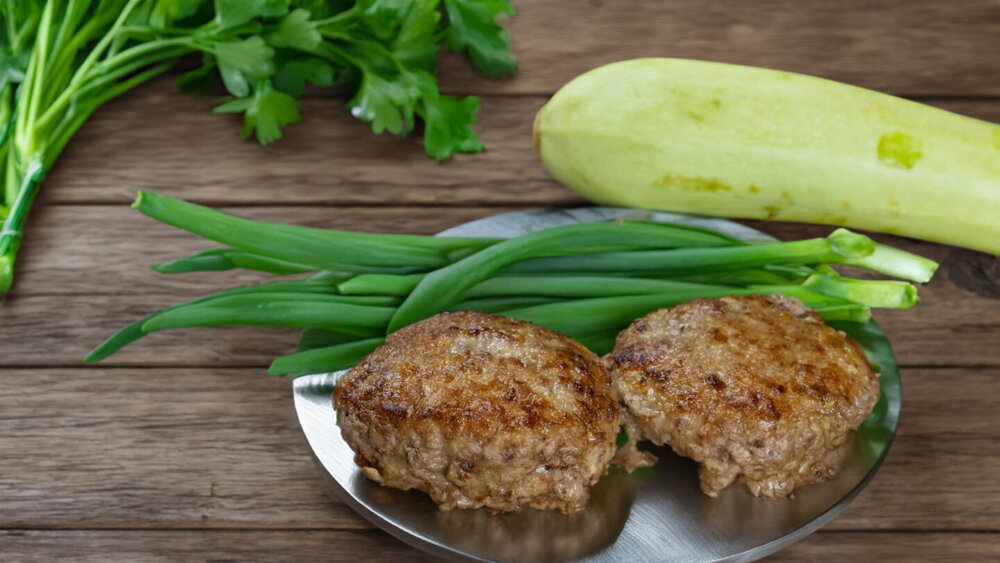 Pork and Beef Patties with Zucchini