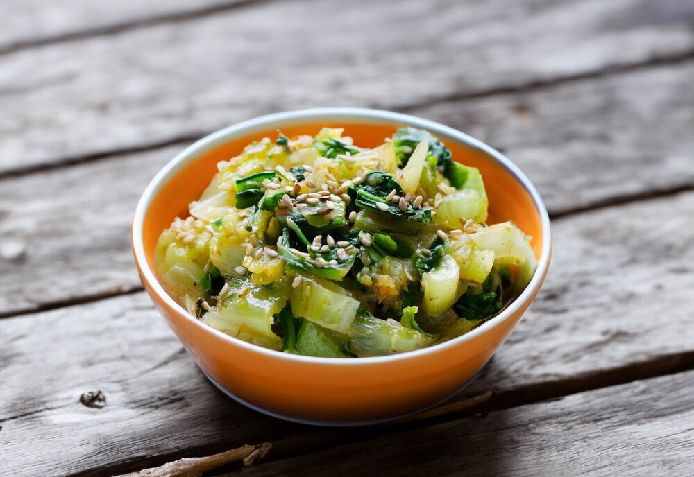 Warm Bok Choy Salad