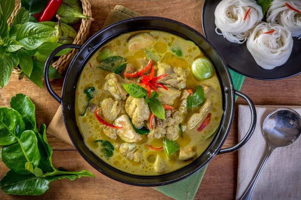 Thai green chicken curry