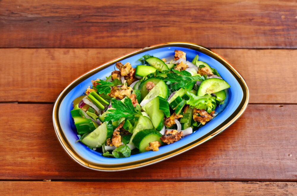 Cucumber and Walnut Salad