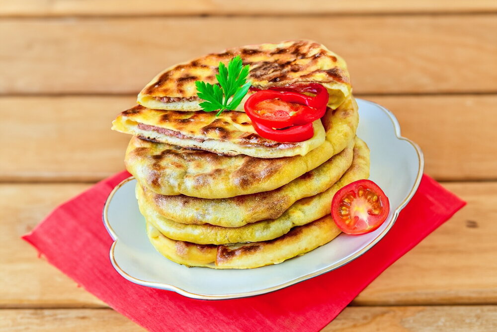 Fried Meat-Stuffed Flatbreads