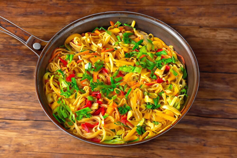 Noodles with Vegetables and Soy Sauce
