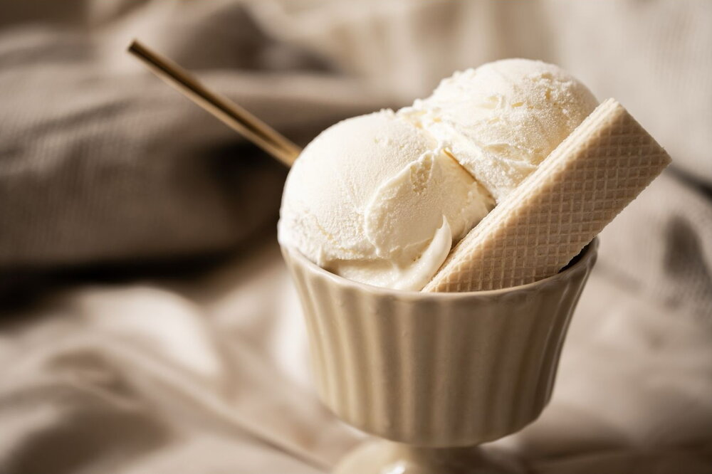 Vanilla ice cream (no churn)