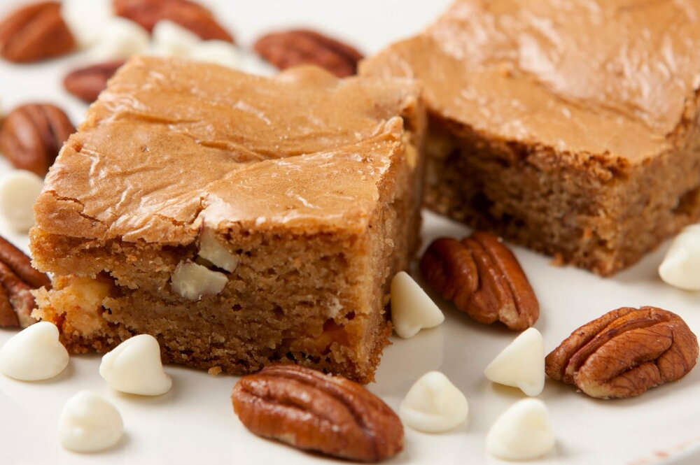 White chocolate blondies