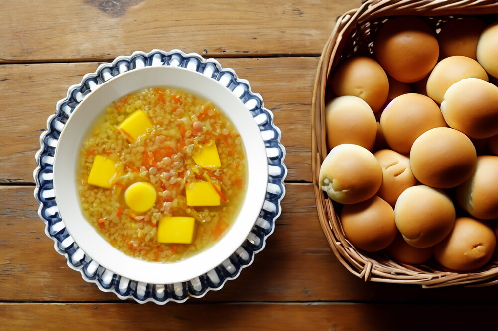Simple Meatless Red Lentil Soup