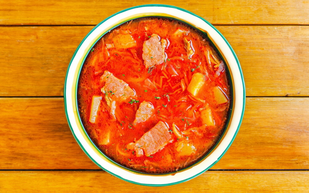 Classic Borscht with Pork
