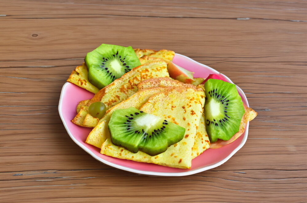 Zucchini crepes in a Skillet