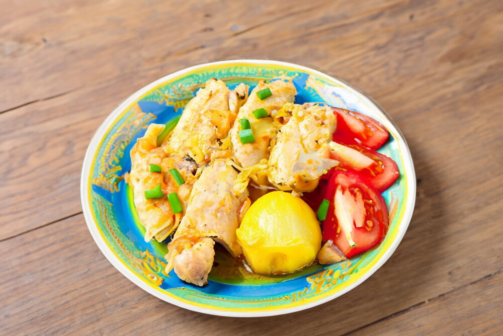 Chicken Chakhokhbili with Potatoes