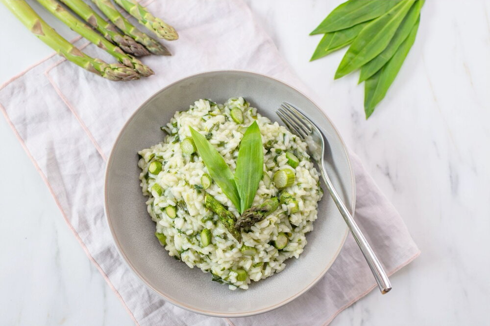 Asparagus risotto