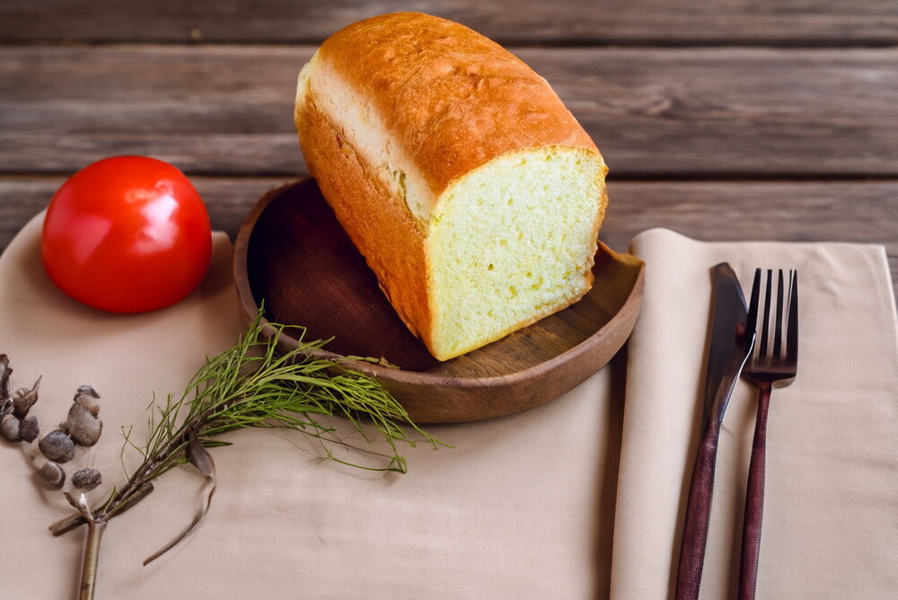 Eggless bread