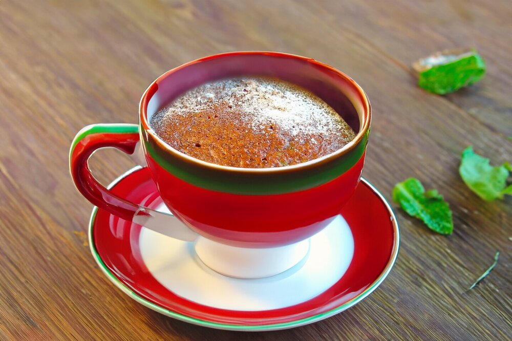 Eggless Mug Cake in the Microwave