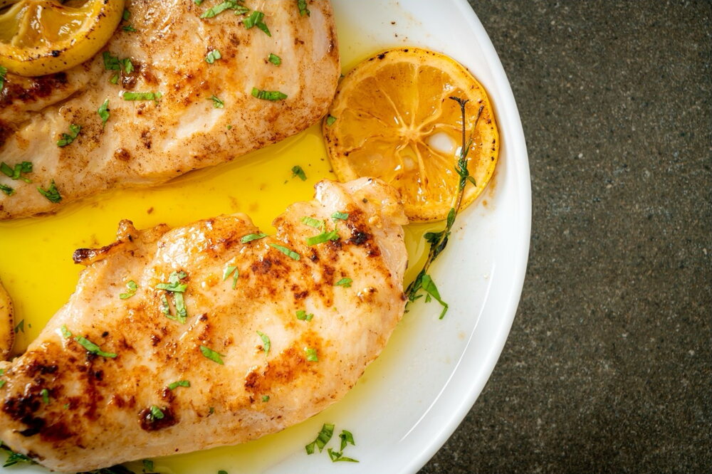 Oven baked juicy chicken breast
