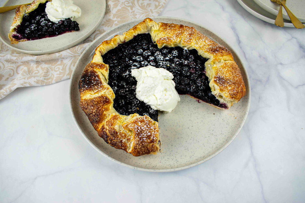 Blueberry galette