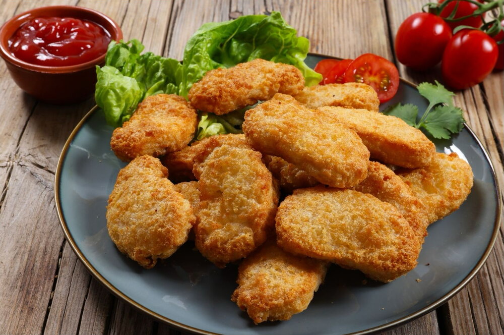 Tofu and potato nuggets